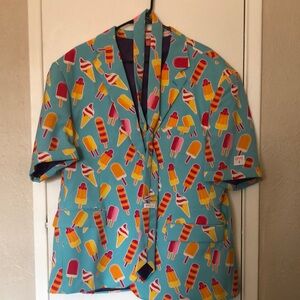 Ice cream suit jacket and tie